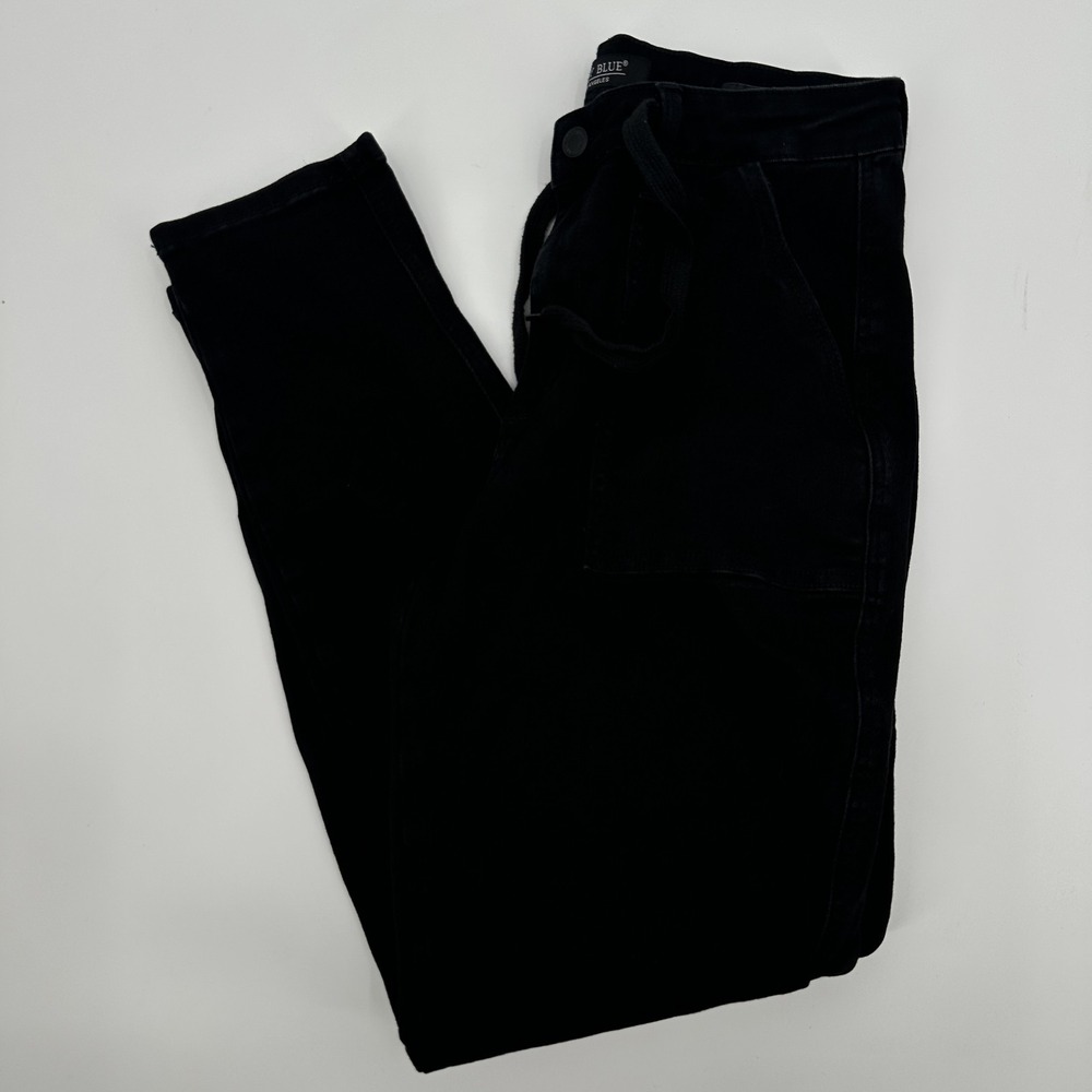 Judy Blue Jogger Pants Womens 7 28 High Rise Stretch Drawstring Pocket Denim